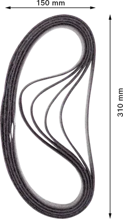 Nastro abrasivo Bosch EXPERT N470 40x760 mm, grana media.