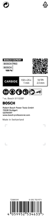 Lama per sega alternativa Bosch EXPERT S 955 HHM 150×25×1 mm.
