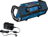 Radio da cantiere Bosch GPB 18V-2 C con caricabatteria.