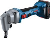 Roditrice a batteria Bosch GNA 18V-16 E per il taglio dell'acciaio.