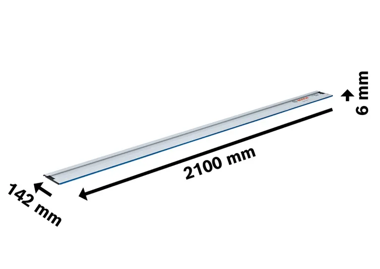 Binario di guida Bosch FSN 2100, lunghezza 2100 mm.