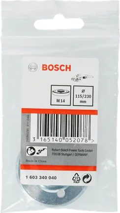 Dado di bloccaggio Bosch M14 115/230 mm.