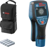 Scanner da parete Bosch D-tect 120 con custodia e batterie.