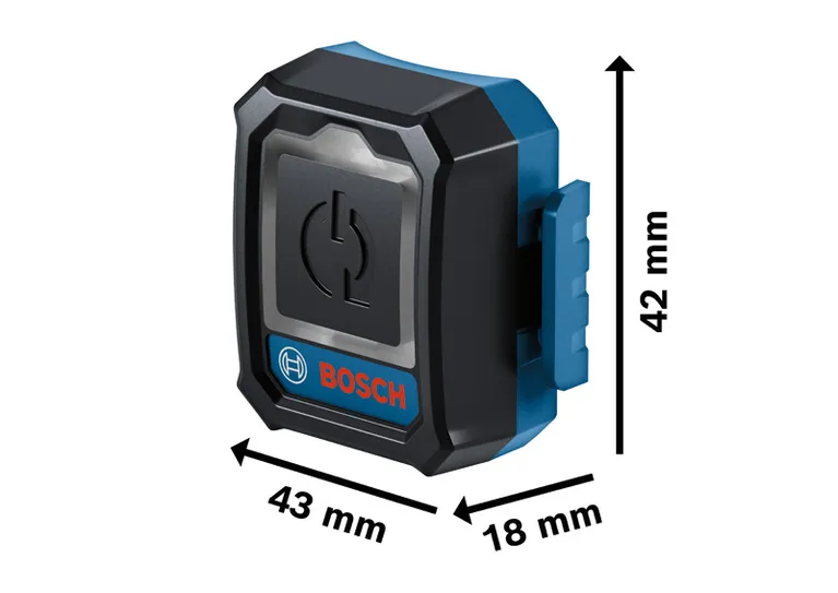 Etichetta di tracciamento compatta Bosch GCT 30-42, 43x42x18 mm.
