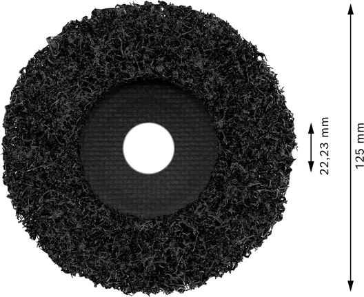 Disco di pulizia Bosch PRO N377, 125 mm, nero.