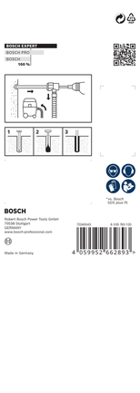 Set di punte per trapano a percussione Bosch EXPERT SDS Clean plus-8X.