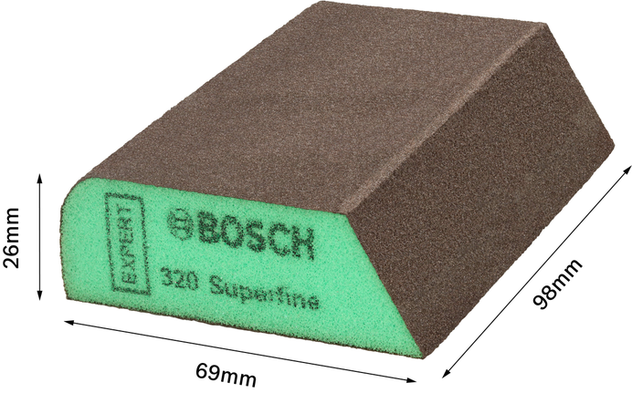Blocco abrasivo in schiuma superfine Bosch EXPERT Combi S470.