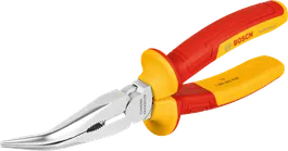 Pinza a becchi lunghi piegati VDE Bosch da 200 mm per lavori elettrici.