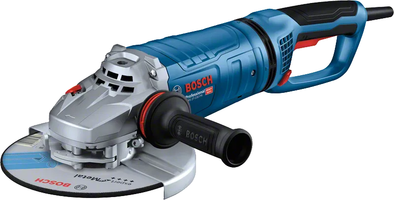 Smerigliatrice angolare Bosch GWS 27-230 PR con impugnatura ergonomica.