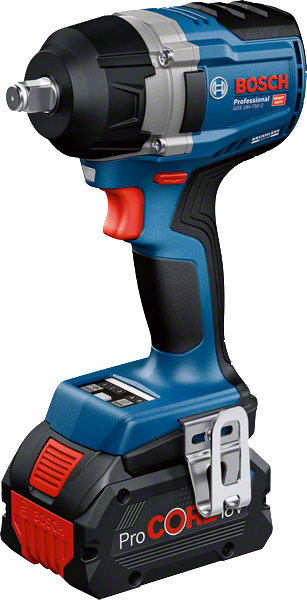 Avvitatore a impulsi a batteria Bosch GDS 18V-750 con batteria ProCORE18V.