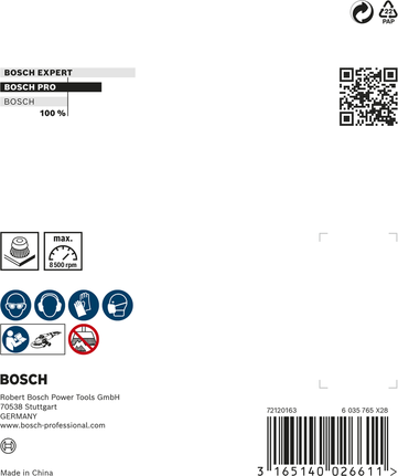 Spazzola a tazza Bosch PRO Metal Clean, filettatura 100 x 0,5 mm.