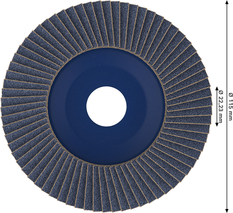 Disco lamellare Bosch PRO X571 da 115 mm G40 per smerigliatura.