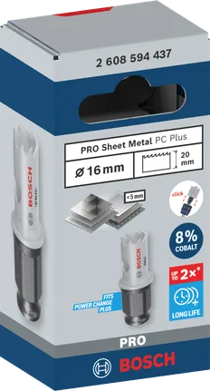 Sega a tazza per lamiera Bosch PRO da 16 mm.