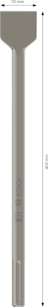 Scalpello a vanga Bosch PRO SDS max-4C 50x400 mm.