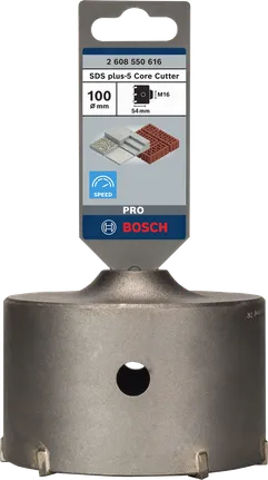 Fresa a tazza Bosch SDS plus-5 da 100 mm.
