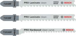 Lame per seghetto alternativo Bosch PRO Laminate Set con attacco a T, 3 pz.