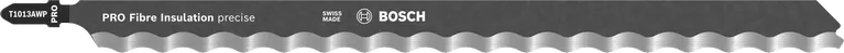 Lama di precisione per seghetto alternativo Bosch PRO Fibre Insulation, bordo seghettato.