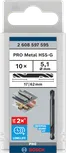 Punta da trapano a doppia estremità Bosch PRO Metal HSS-G da 5,1 mm.