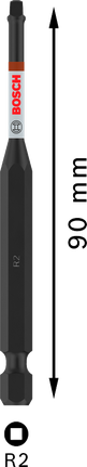 Punta a percussione Bosch PRO Robertson R2 90 mm.