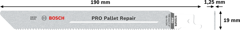Lama per sega alternativa Bosch PRO Pallet Repair S725VFR BIM.