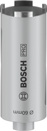 Fresa per carotaggio Bosch PRO a secco 60 x 150 mm G 1/2 pollice.