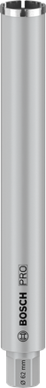 Fresa a tazza Bosch PRO Core Cutter a umido 62x450 mm per foratura.