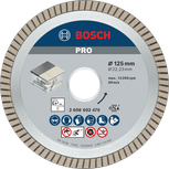 Disco diamantato ceramico Bosch PRO da 125 mm per il taglio di piastrelle.