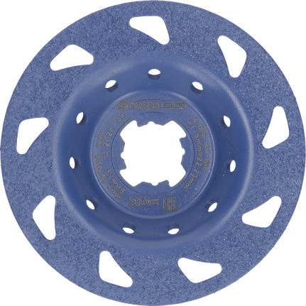 Testa di levigatura in metallo duro multi-materiale Bosch EXPERT fine piatta 115 mm.