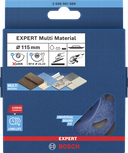 Testa di levigatura fine inclinata Bosch EXPERT Multi Material 115 mm.