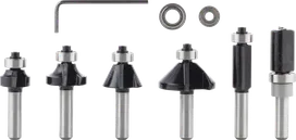 Set di 6 punte per fresatrice Bosch PRO per rifinitura e bordatura.
