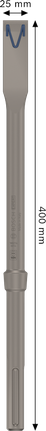 Scalpello piatto Bosch EXPERT SDS max-8C 25x400 mm.
