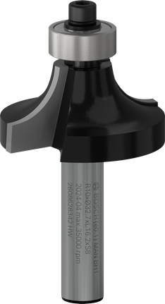 Fresa Bosch PRO per arrotondamento, gambo R10, 8 mm.