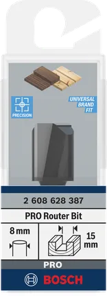 Fresa a tazza dritta Bosch PRO da 8 mm.