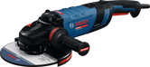 Smerigliatrice angolare Bosch EXWS30-230PB con impugnatura laterale.