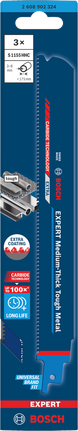 Confezione di lame per taglio metalli in metallo duro Bosch EXPERT S1155HHC.