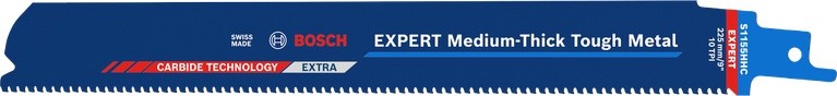 Lama in metallo duro Bosch EXPERT di medio spessore.