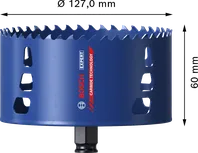 Sega a tazza in metallo duro Bosch EXPERT Multi Material da 127 mm.