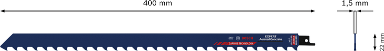 Lama per sega alternativa Bosch EXPERT per calcestruzzo aerato S 2041 HM.