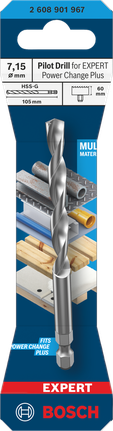 Punta pilota Bosch 7,15×105 mm per Expert Power Change Plus.