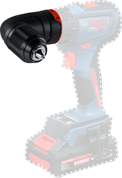 Adattatore Bosch GFA 18-WM FlexiClick per trapano a batteria.