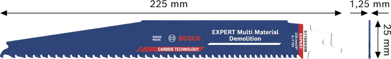 Lama in Bosch EXPERT Multi Material Demolition S1169XHM.