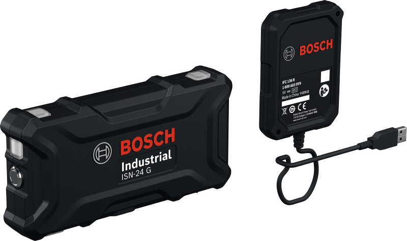 Controller intelligente industriale Bosch ISN-24 G, ricaricabile tramite USB.