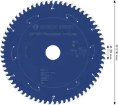 Lama per sega circolare a batteria Bosch EXPERT in alluminio, diametro 216 mm.