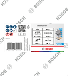 Set di dischi lamellari Bosch X451 da 115 mm, grane assortite, 15 pezzi.