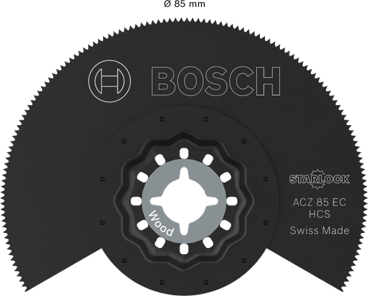 Lama per taglio legno Bosch Starlock ACZ 85 EC, 85 mm.