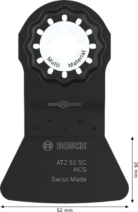 Lama da taglio multimateriale Bosch ATZ 52 SC, Starlock.
