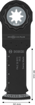 Lama per taglio legno Bosch PAIZ 32 EPC Starlock 32x60mm.