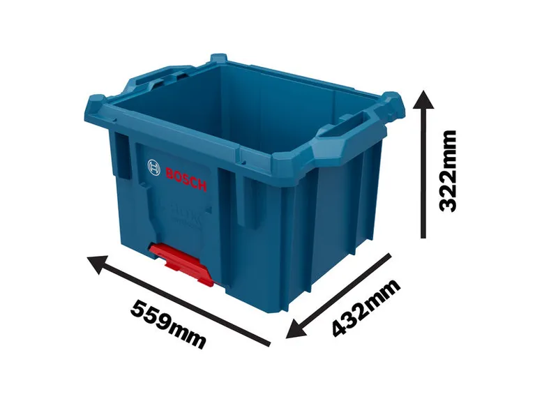 Cassa da trasporto Bosch L-BOXX Contractor con dimensioni.