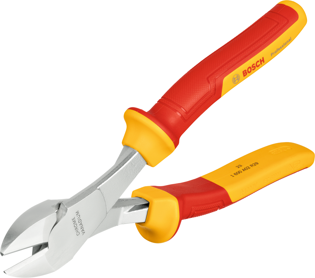 Tronchese laterale diagonale ad alta potenza Bosch VDE da 200 mm.