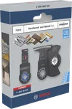 Set di 3 lame per sega Bosch per legno duro e metallo.